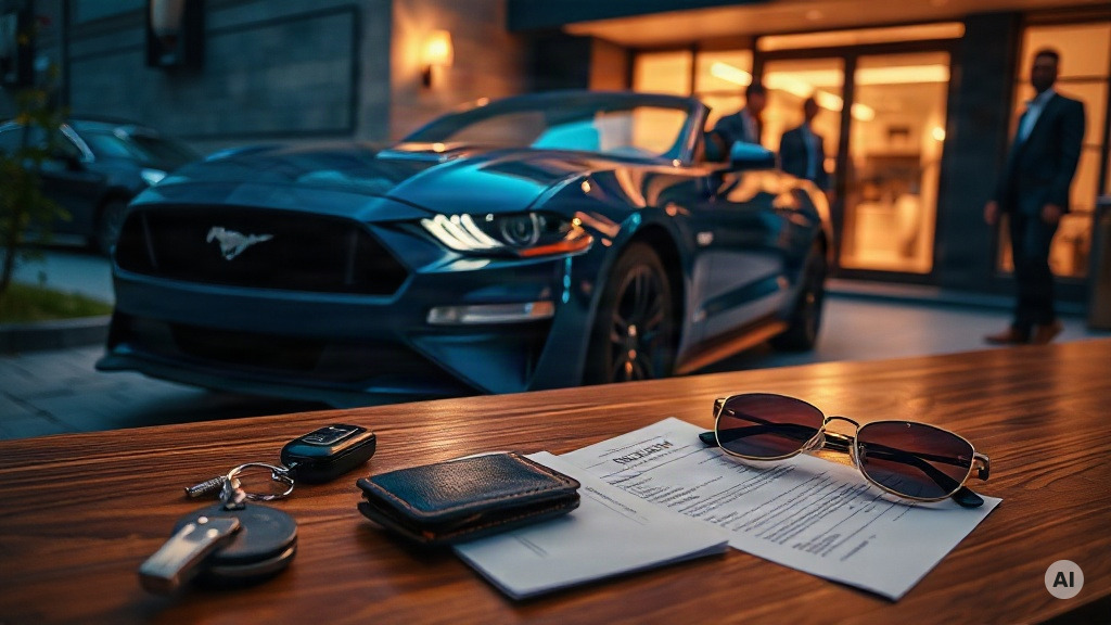 Mustang na wieczór kawalerski - wynajem i ceny